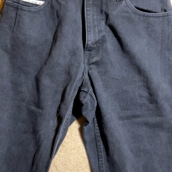 US Polo Assn Men 32x32‎ Black Denim Regular Straight Fit Vintage 5 Pocket Jeans - Picture 7 of 11